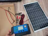 Kit Controler 100A + Panou solar 20W