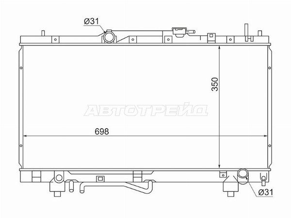 Радиатор Toyota Caldina