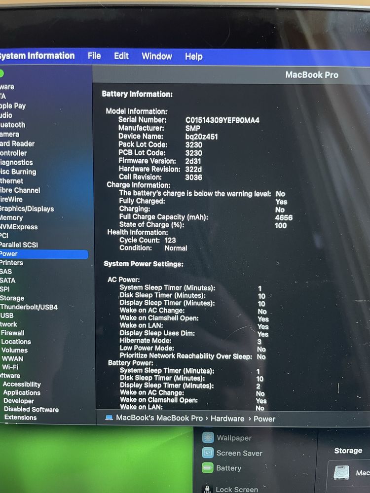 MacBook Pro 13” A2251 2020 Intel i5/16GB RAM/512GB SSD