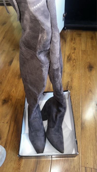 Продам , сапоги замшевые