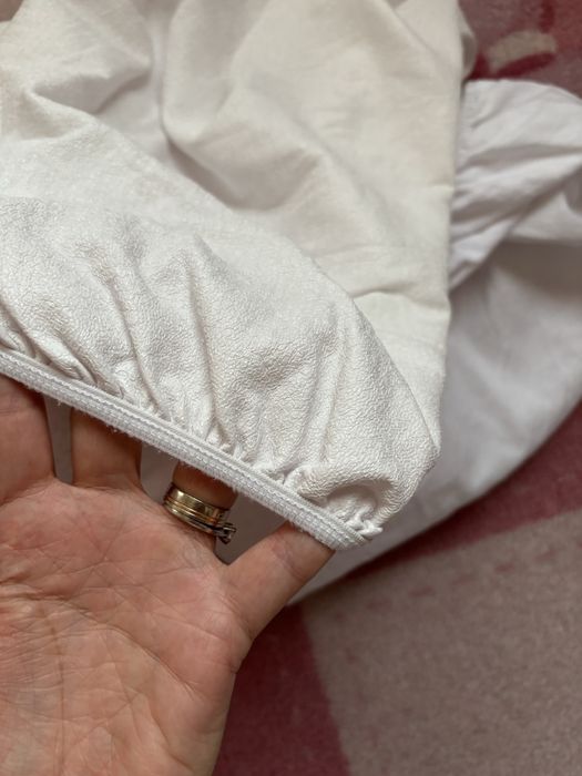 Cearsaf impermeabil si cearsaf bumbac 120x60