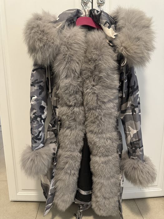 Parka cu blana naturala de vulpe