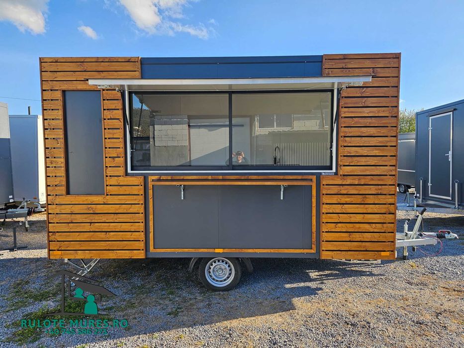 Rulota comerciala FAST FOOD, FOOD TRUCK! 4X2M ! PE STOC