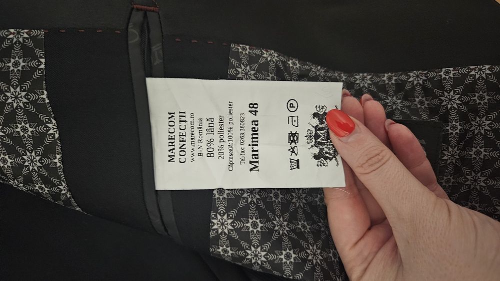 Costum ceremonie negru Marecom