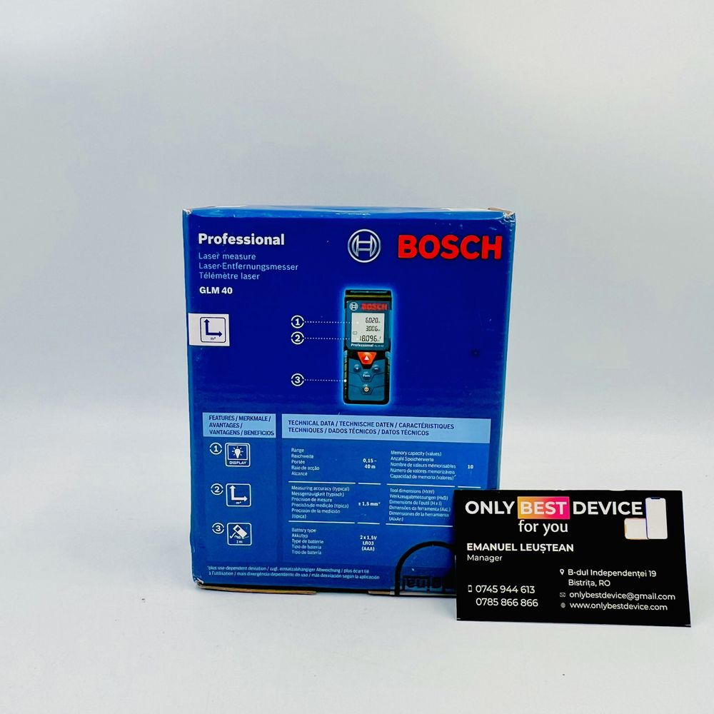 Telemetru Bosch GLM 40