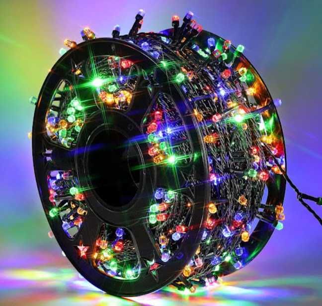 Instalatie de Craciun 100m cu leduri multicolore