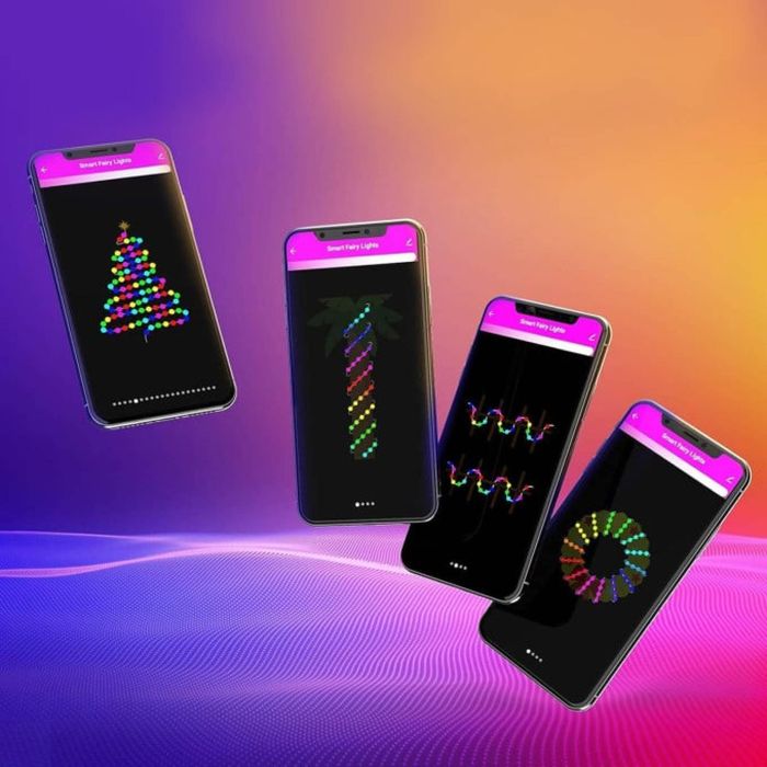 Instalatie Brad Sir de lumina inteligenta - USB - 66 LED-uri RGB - 10