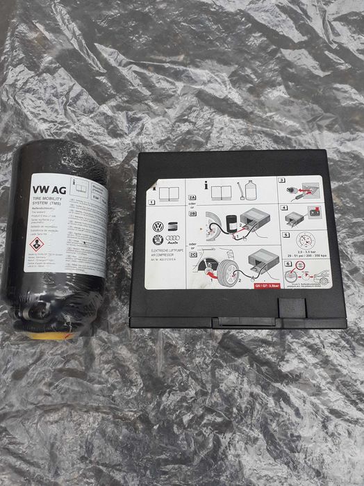 Compresor umflat roti,spuma pt.gama AUDI Q5,Q7,VW Touareg,SKODA Kodiaq