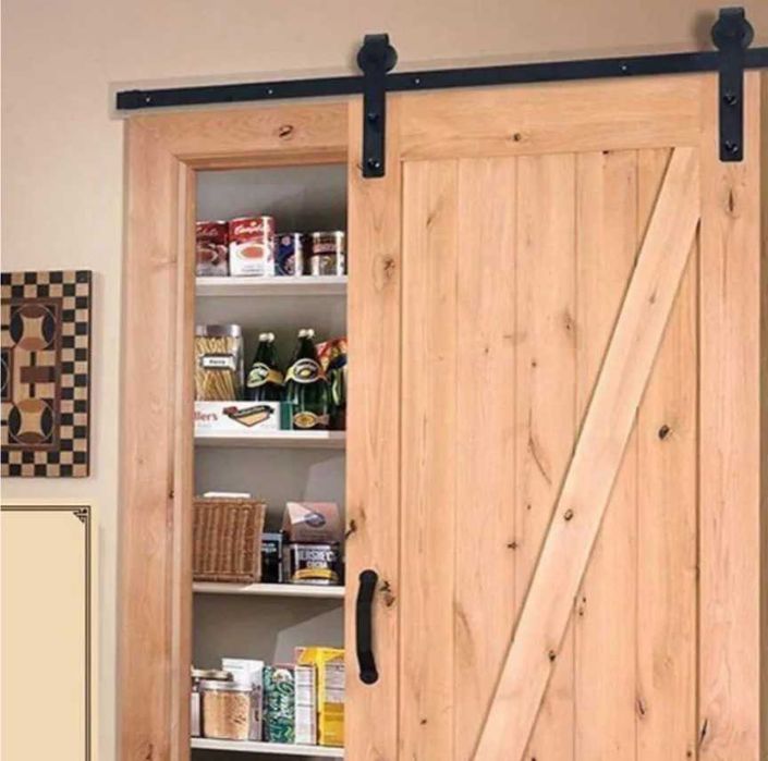 Kit complet pentru uși glisante de tip hambar Passo 7602