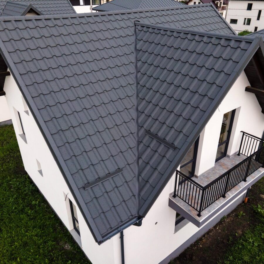 Dulgherii montaj tigla metalica lindab sistem pluviale