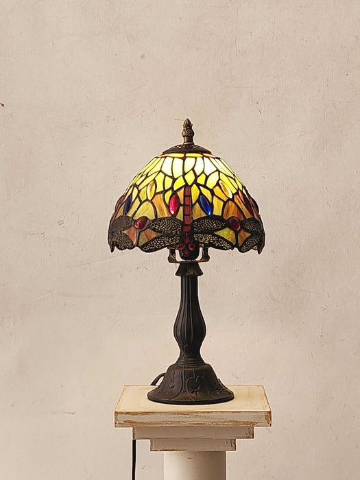 Настолна лампа Tiffany стил/зелена