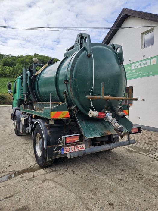 Vidanja/cisterna cu umplere/împrăștiere apa  Man 19.343 Demag