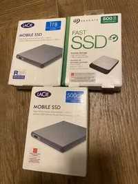 SSD-uri externe portabile Seagate si Lacie, 500GB si 1TB, Noi Sigilate