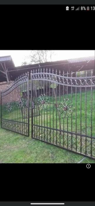 Porti metalice din tabla decupat fier forjat tip jaluzea