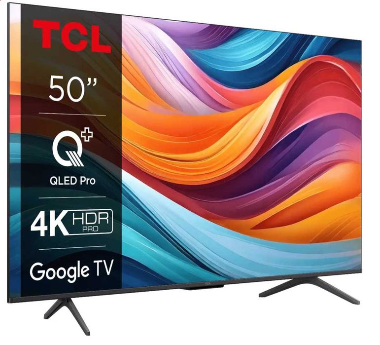 Televizor Smart QLED TCL 50T7B, 125 cm, Ultra HD 4K