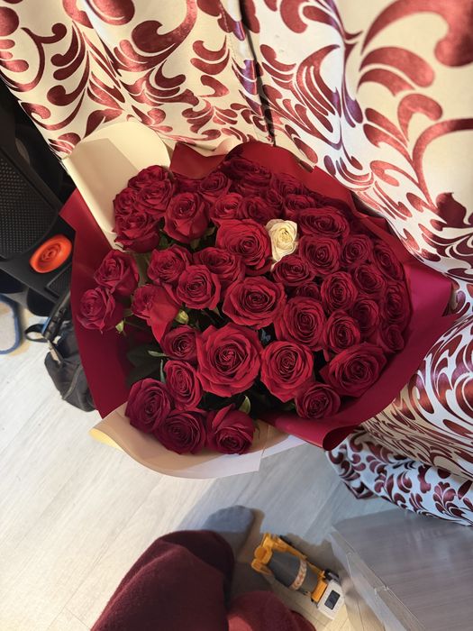 цветы 51 штук роза
