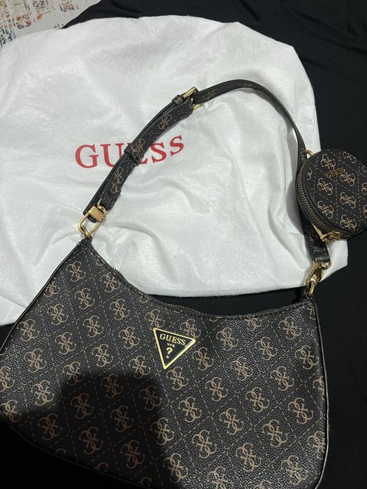 Сумка GUESS Alexie, цвет: COFFEE Алматы
