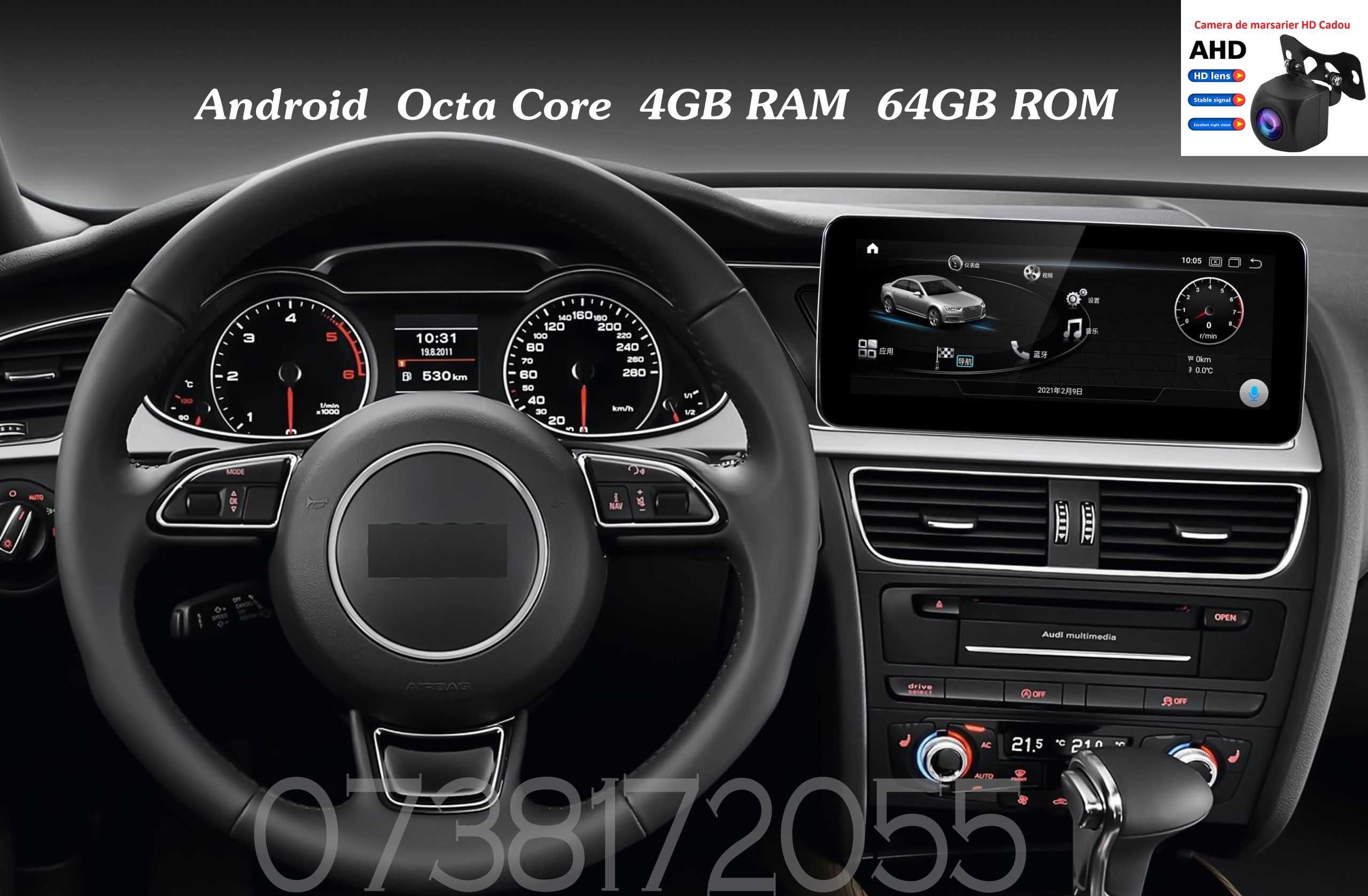 Navigatie Android Audi A5 A4 Q5 GPS Internet 4G Bluetooth wi-fi