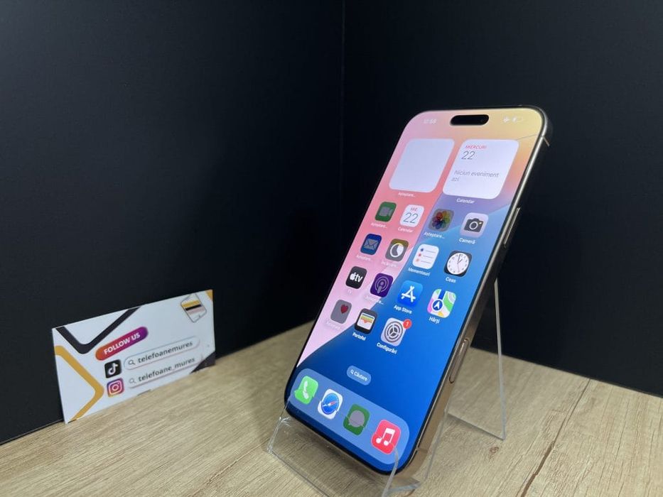 Iphone 16 Pro Max 256Gb Desert Titanium Second-Hand Bun 3 ani garanție