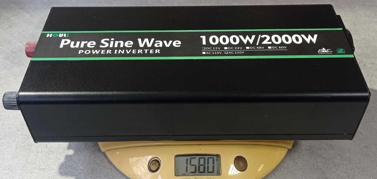 Инвертори HOULI 2000/1000W пълна синусоида 12 или 24V DC