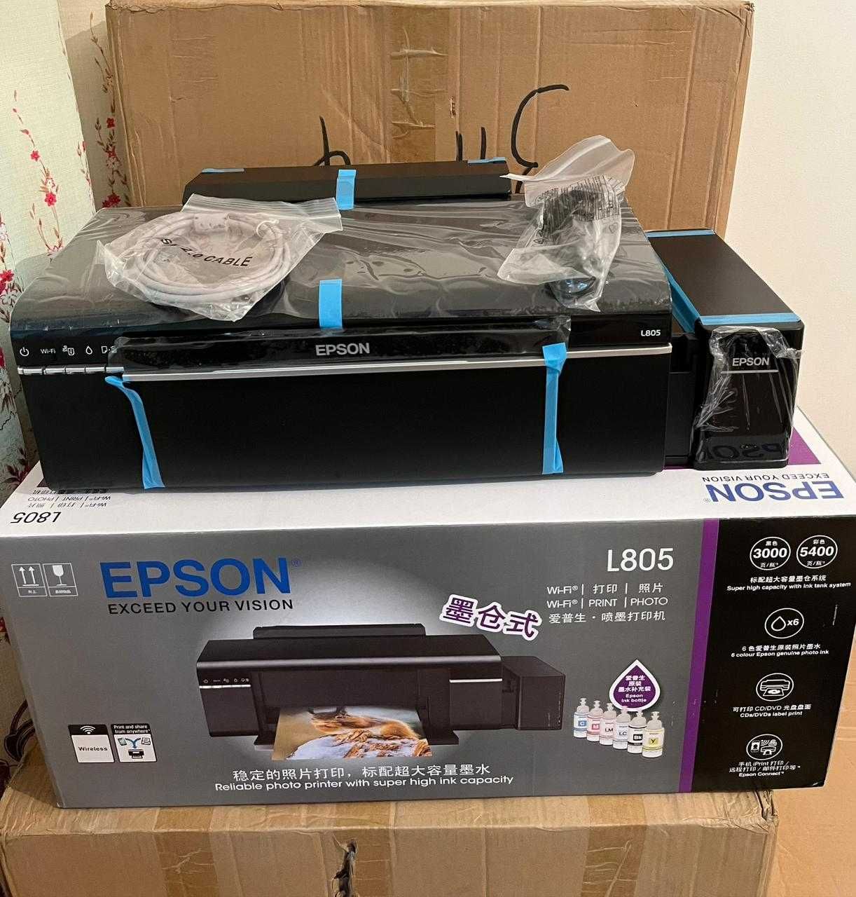 Принтер Epson L805 с оригинальной , бесплатная доставка