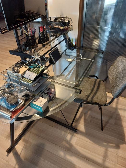 Birou sticla 150 x 60 cm,