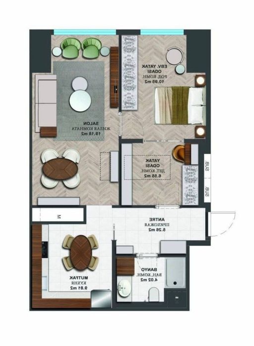 Квартира продается 3/34/51 на жк Nest one