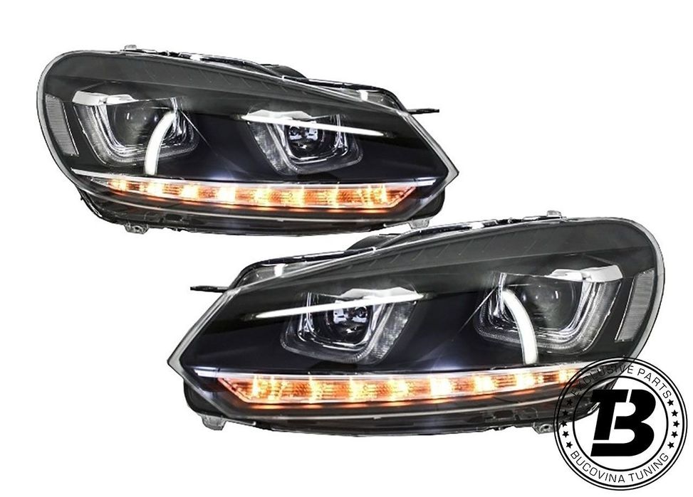 Faruri LED compatibile cu VW Golf 6 VI G7 U Design
