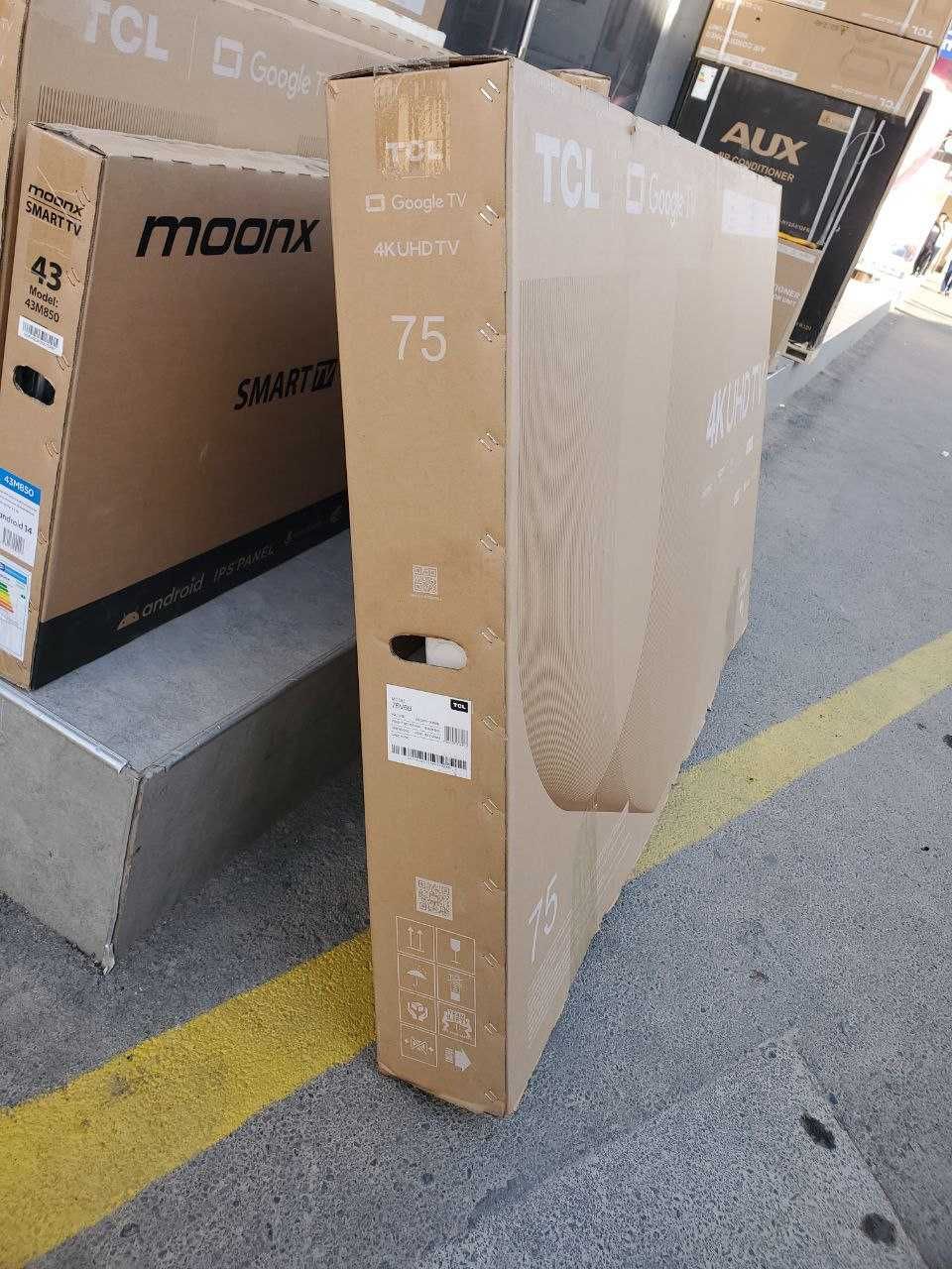 Телевизор tcl 75 V6B 4К Google TV 2024Год со склада Доставка бесплатно