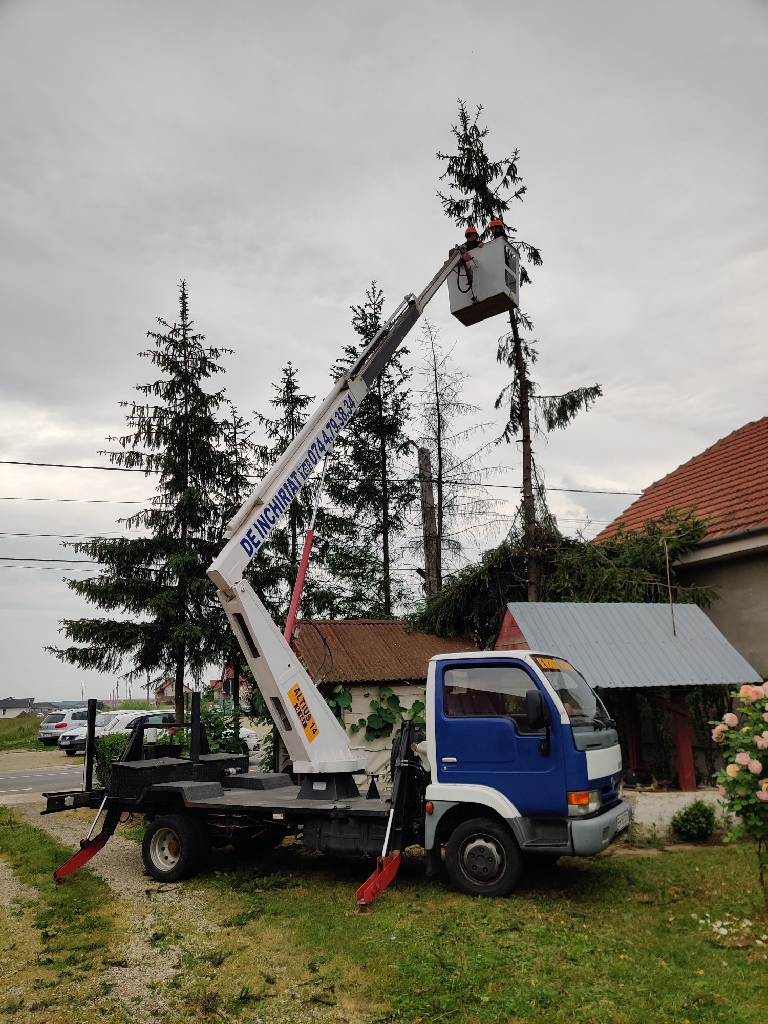 Servicii Nacela de închiriat, Lucrari la înălțime, Toaletari arbori,co