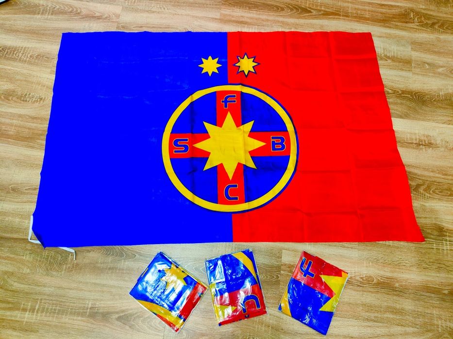 Steag FCSB 90x150cm / Preț pe bucata Steag FC Steaua București