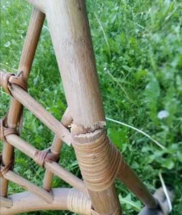 Шезлонг единичен бамбук