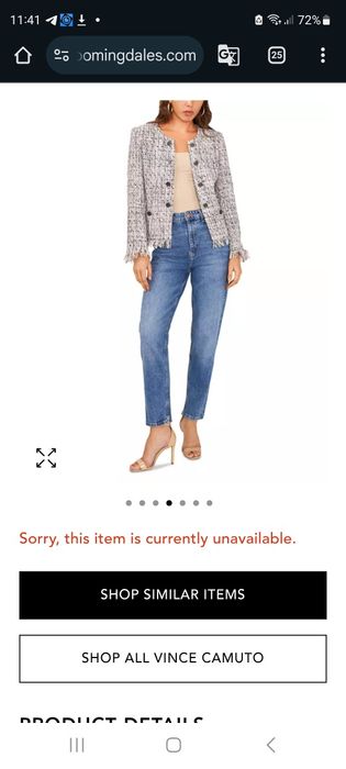 Новый пиджак фирма VINCE CAMUTO