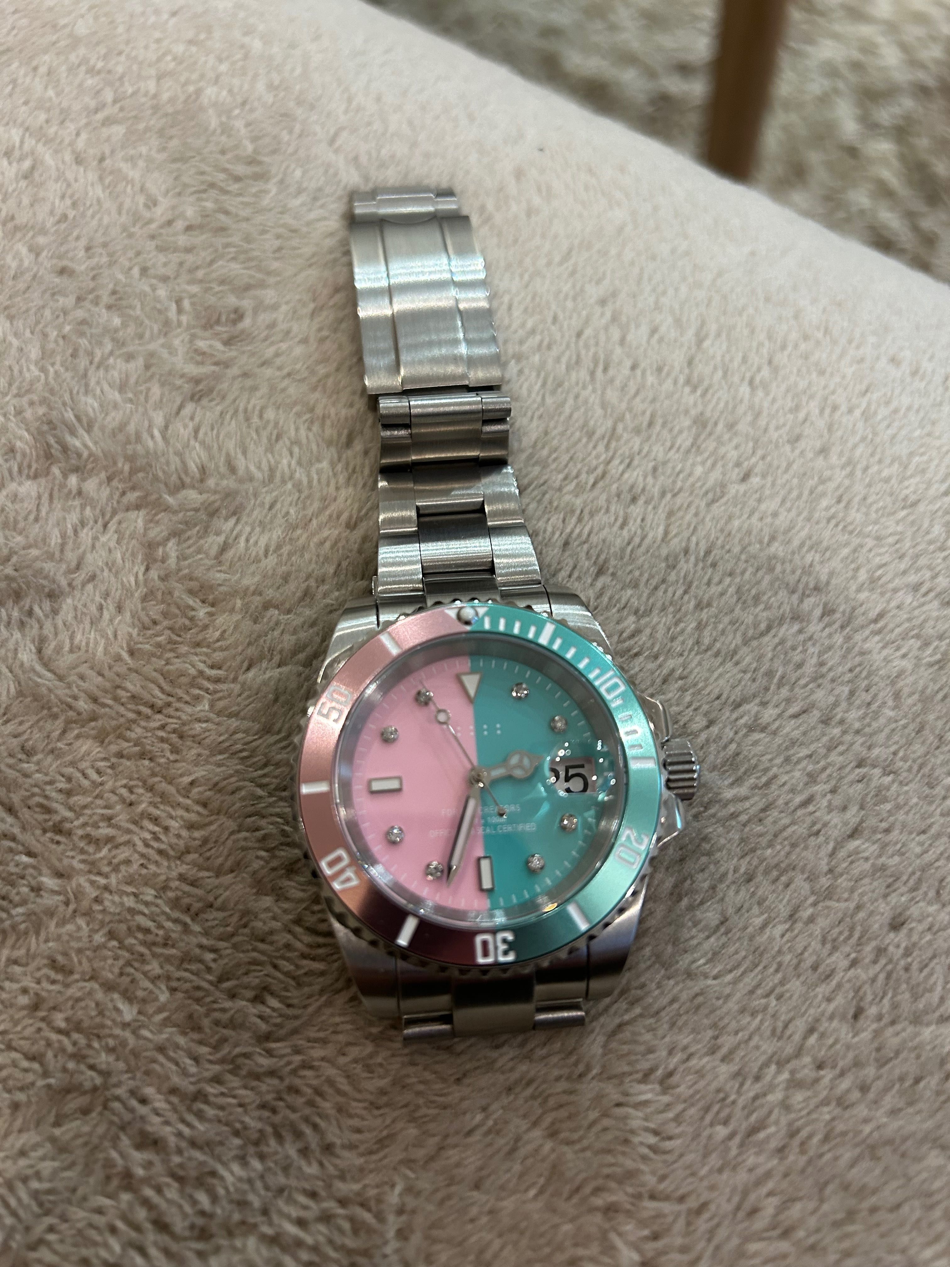 Елегантен дамски часовник Pascal Royal Diamond Watch Candy
