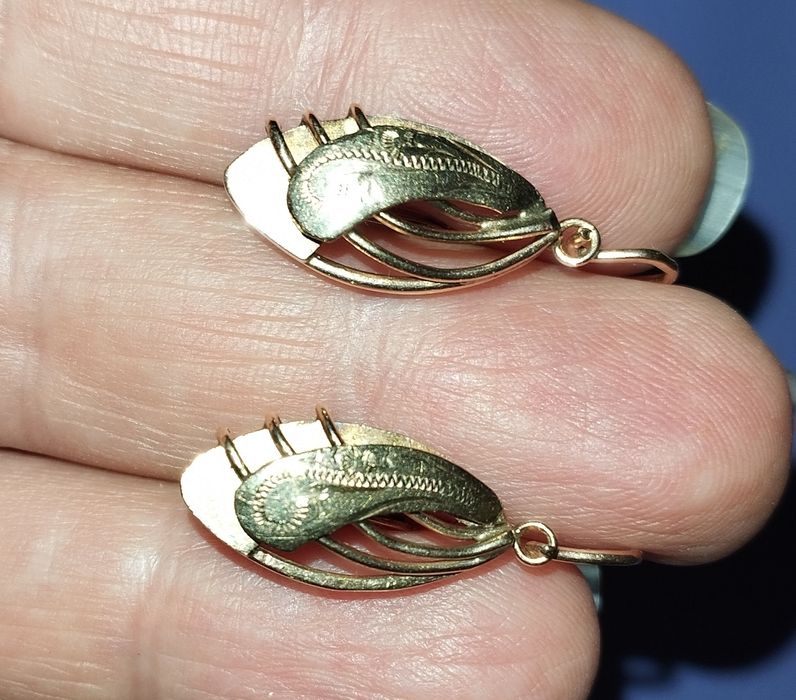 Cercei aur 14k model vintage