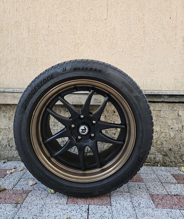 Set roti iarna jante + cauciucuri 225/50 R17 XL Bridgestone