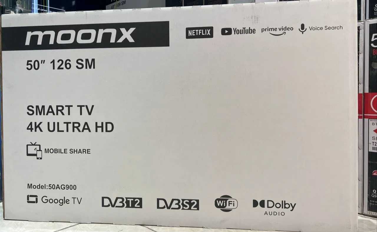 Телевизор Moonx 50'' Smart 4K Ultra HD онлайн тв кино каналы