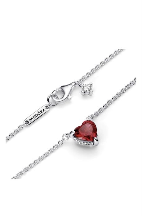 Колье PANDORA «Красное сердце»