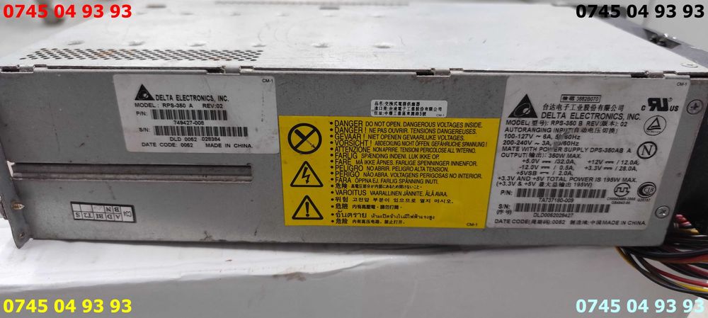 sursa surse server Delta electronics RPS 350 dimesiune mare