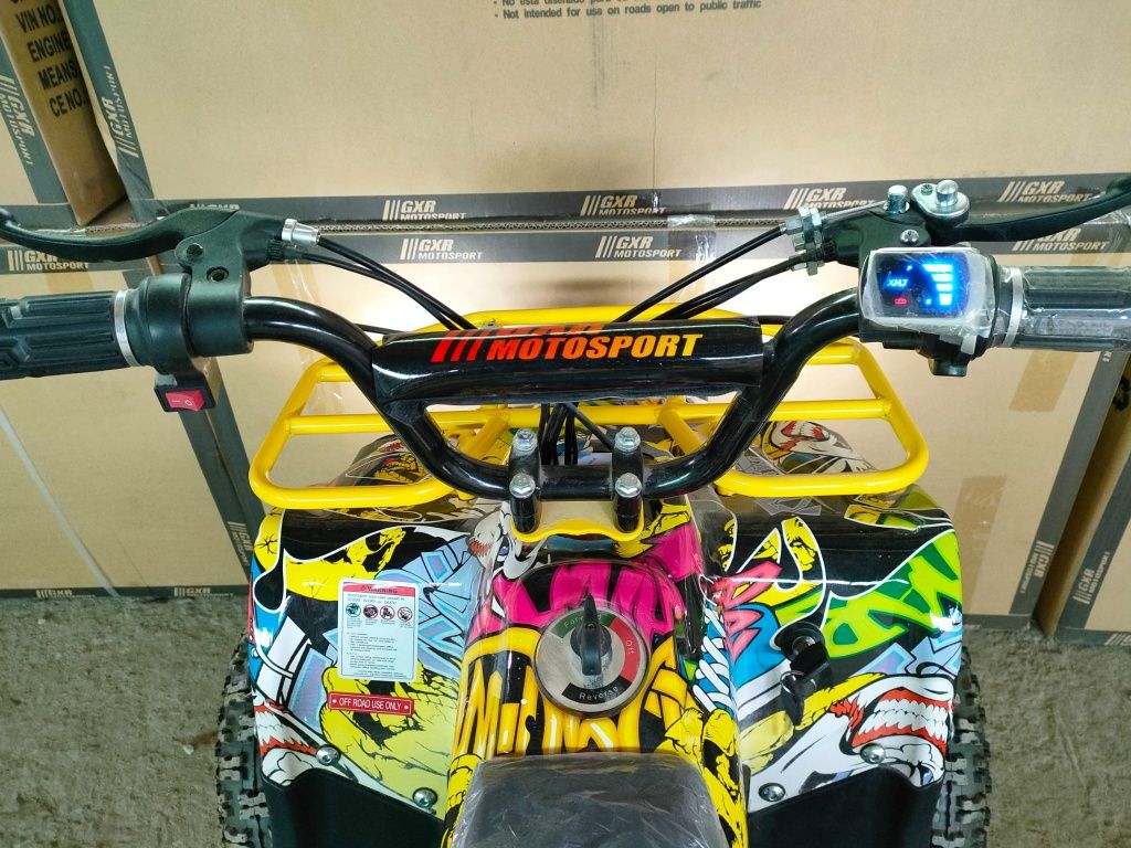 Mini Atv Quad de 1000w și roti de 6 inch pentru copii 3 viteze NOU