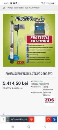 pompa submersibila zds pg۔2000evo