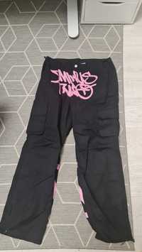Pantaloni cargo minus two pink