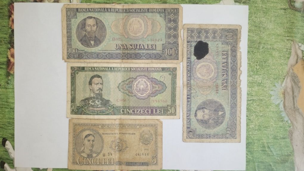 Vând 3 bancnote de pe timpul lui Ceaușescu
