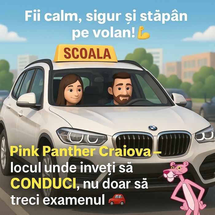 ScoaladesoferiPinkCraiova toate categoriile&atestate&B1 la 16 ani