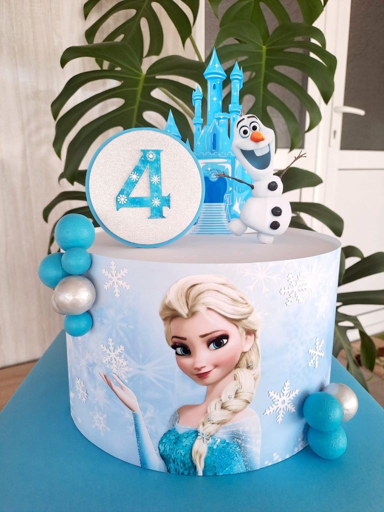 Картонена торта Frozen
