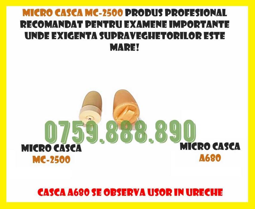 Card GSM cu Casca de Copiat 8xCasti Microvibratii BONUS 3xBaterii 337