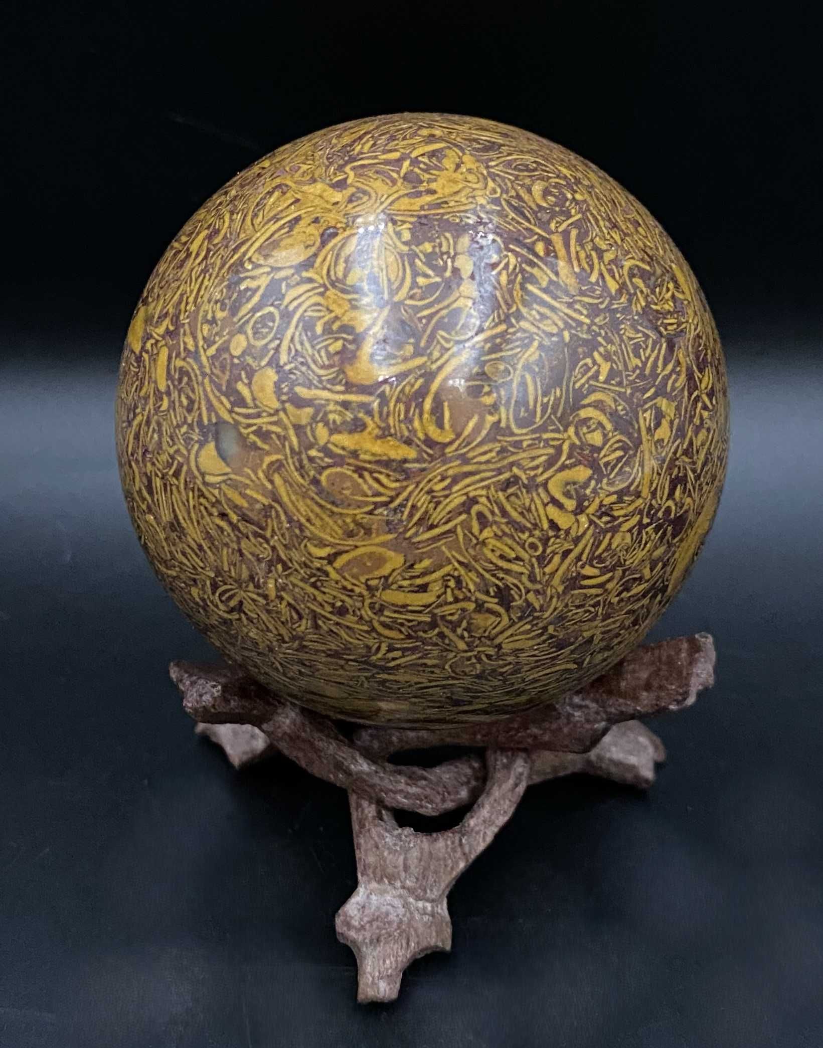 Cristale/Minerale - Jasp Miriam (Jasp Caligrafic) - sfera decorativa