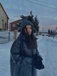 зимний пуховик zara