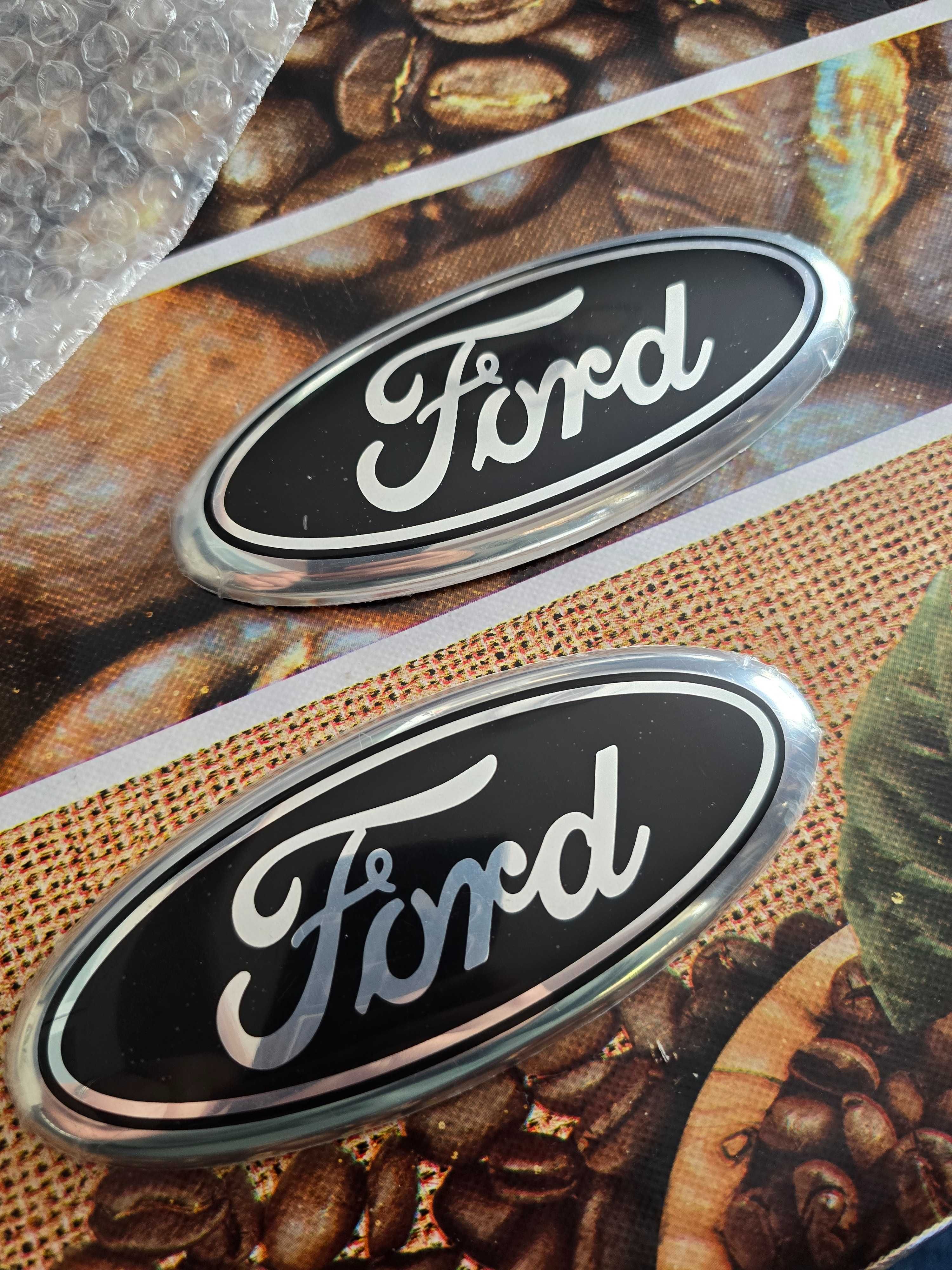 Sigla / Emblema metalica Ford 14,5 x 5,8 cm (Focus, mondeo, kuga etc)