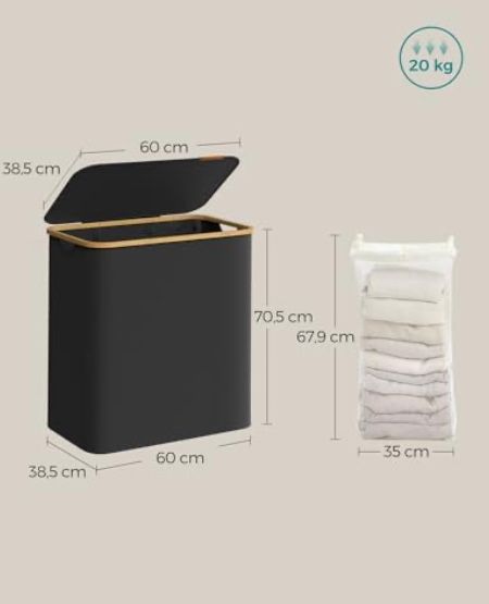 Кош за пране с 3 отделения - 150 литра